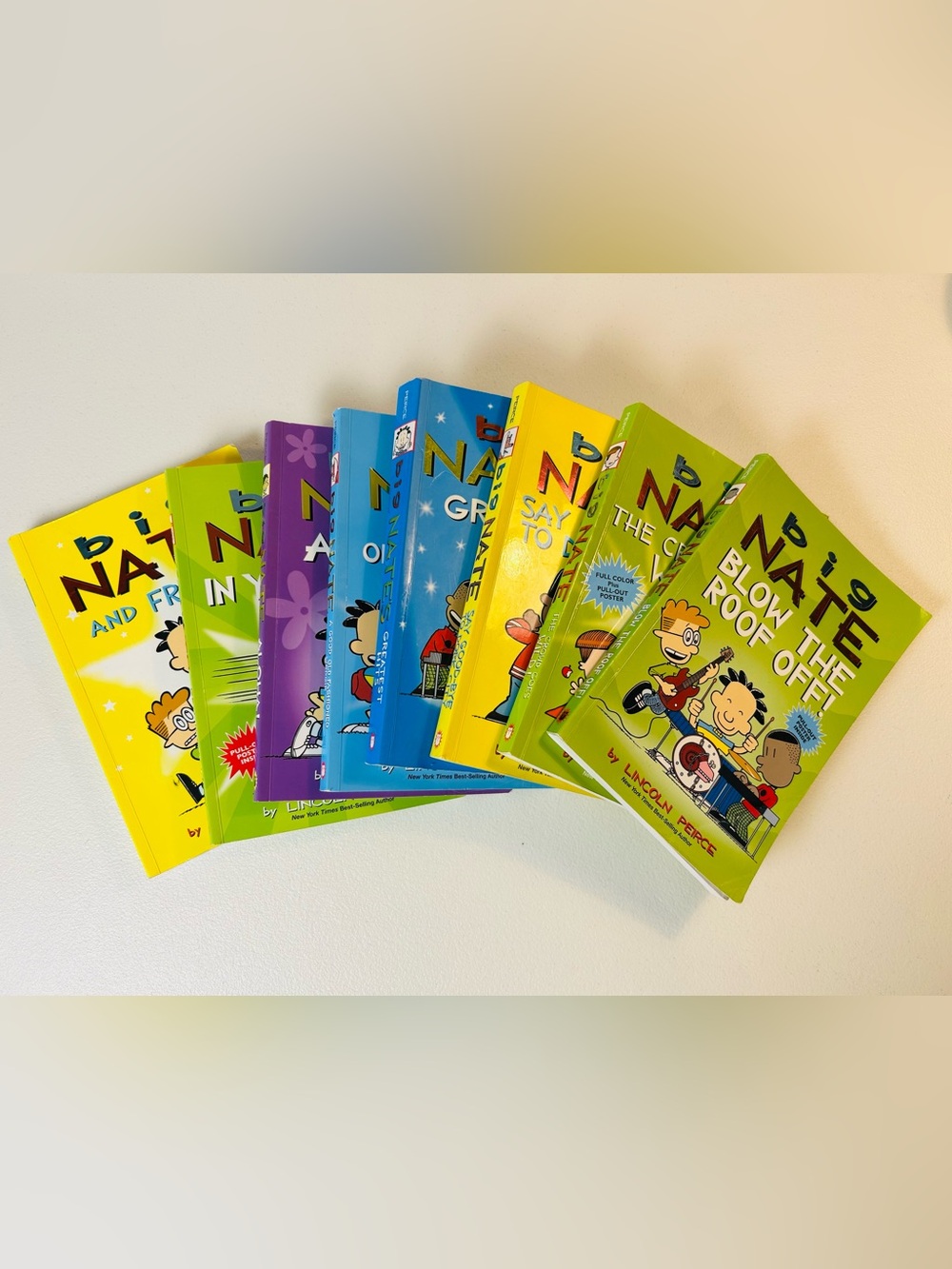 Set Of 8 Big Nate By Lincoln Peirce Children’s Comedy Books